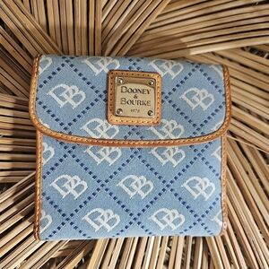 Dooney & Bourke Light Blue Monogram Wallet